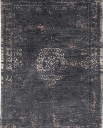 tapijt Louis De Poortere CA 8263 Fading World Medaillon Mineral Black