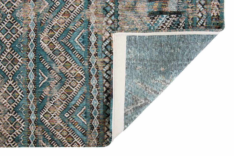 Louis De Poortere tapijt CA 9110 Antiquarian Kilim Zemmuri Blue back