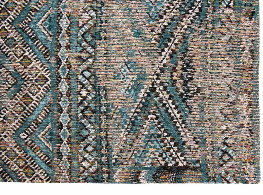 Louis De Poortere tapijt CA 9110 Antiquarian Kilim Zemmuri Blue corner