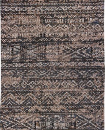 Louis De Poortere tapijt CA 9113 Antiquarian Kilim Black Rabat