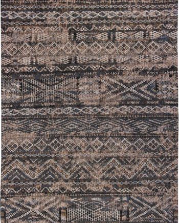 Louis De Poortere tapijt CA 9113 Antiquarian Kilim Black Rabat