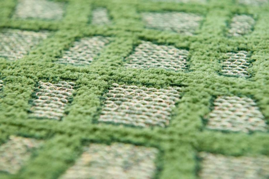 Louis De Poortere tapijt CA 9249 Structures Trammel Alta Green zoom 2