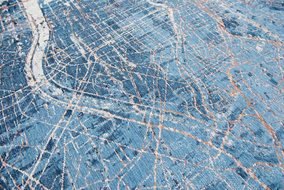 Louis De Poortere tapijt Cities Tokyo 9314 Conductive Blue zoom 2