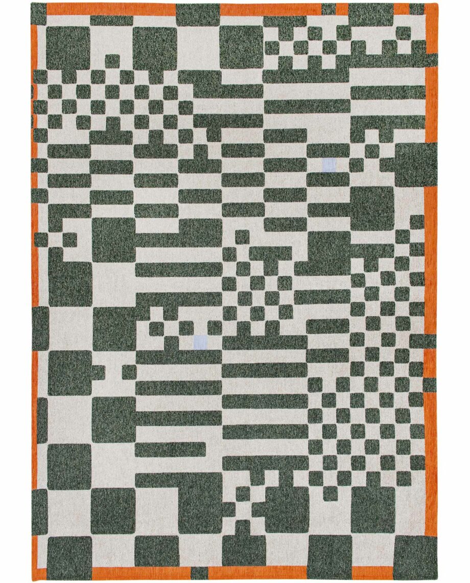 Louis De Poortere tapijt Craft Chess 9339 Deep Green