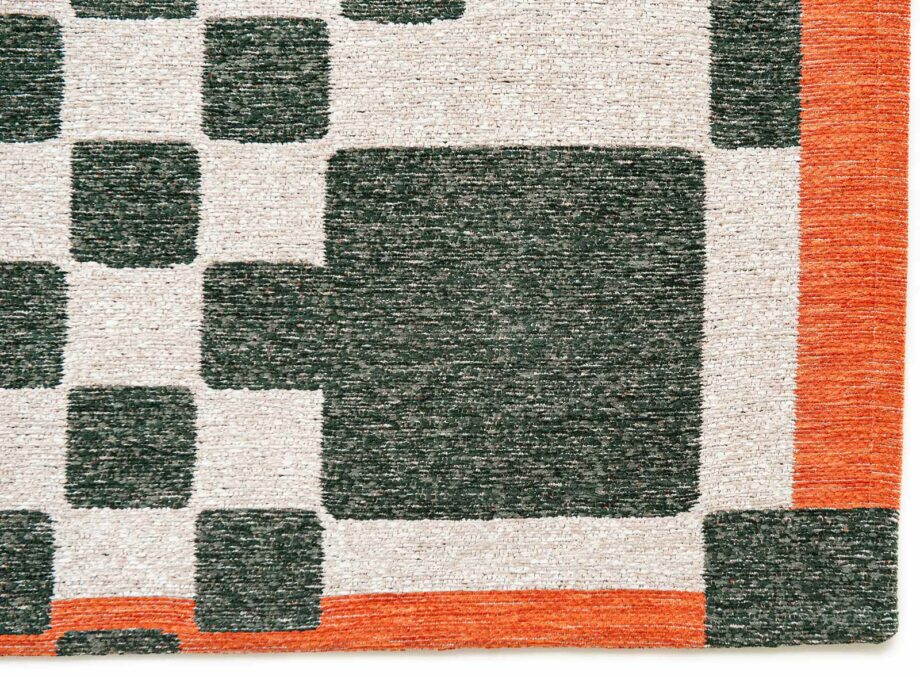 Louis De Poortere tapijt Craft Chess 9339 Deep Green corner