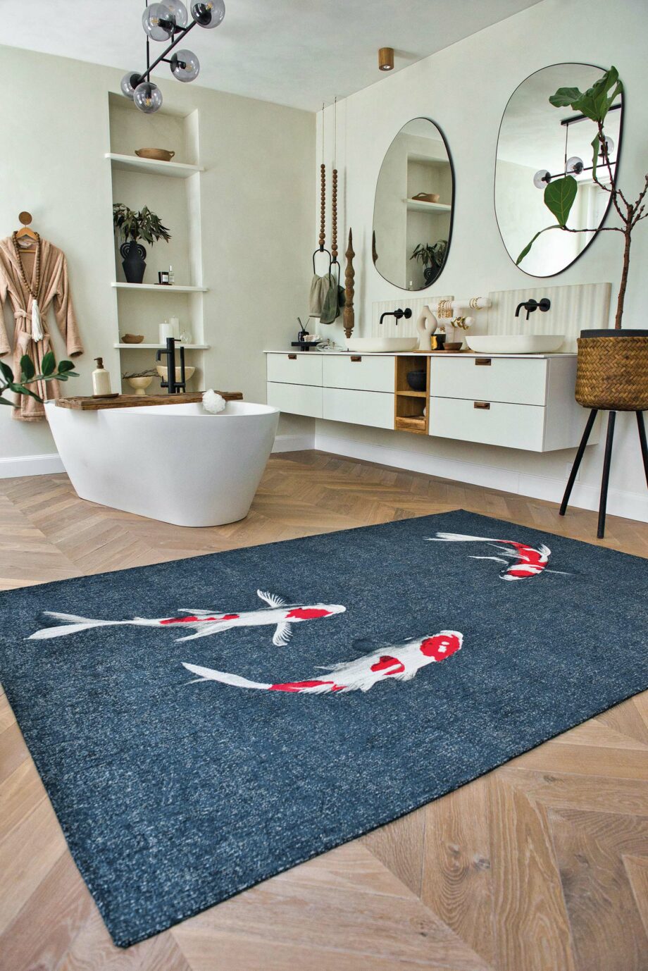 Louis De Poortere tapijt Pop 9390 Japanese Pond interior 1
