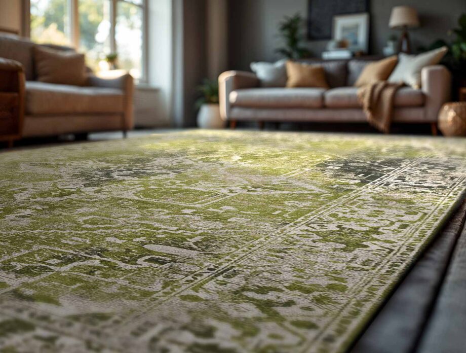 Louis De Poortere tapijt Antiquarian Tabriz 9645 Olive Wood Ambiance 2