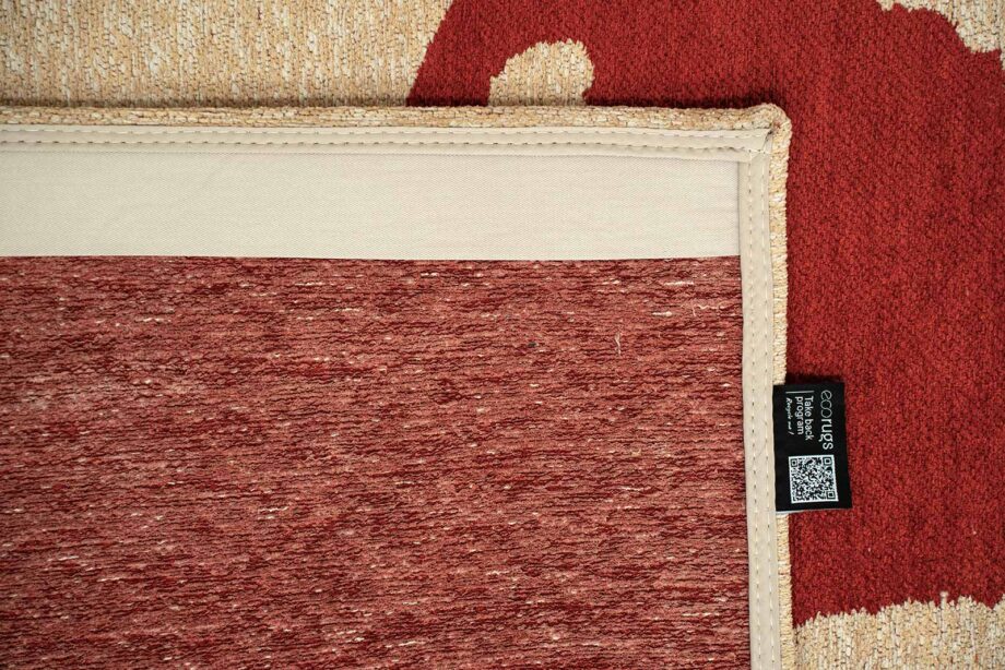 Louis De Poortere tapijt Craft Ribbon 9847 Imperial Red back